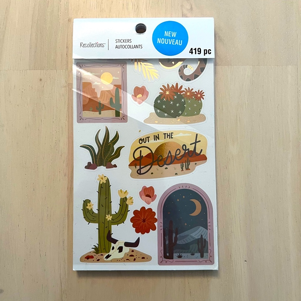 Brand New Desert Stickers by Recollections